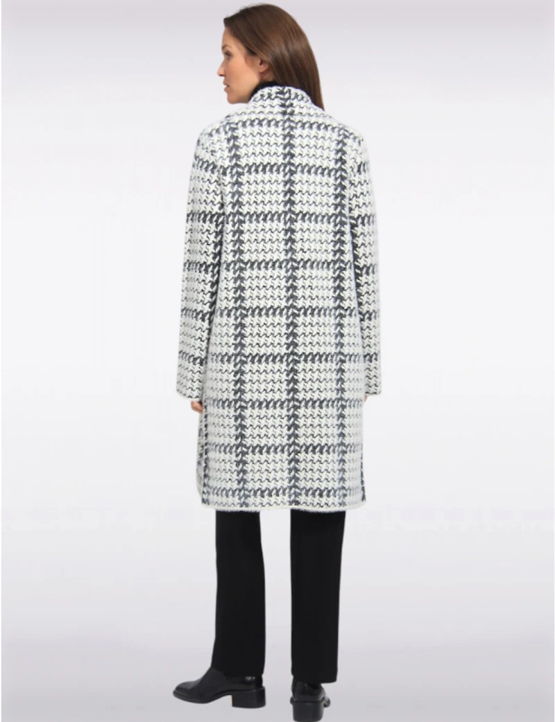 Manteaux | La maison du Manteau au Québec Élégant en Tricot Ultra-doux à Motif Pied-de-poule par Vince Camuto