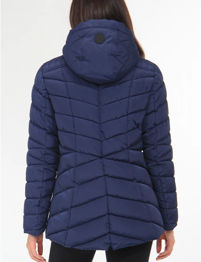 Chic Veste Végan Matelassée En Eco-Duvet Polyloft® avec Capuche par Snoboll