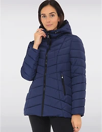 Chic Veste Végan Matelassée En Eco-Duvet Polyloft® avec Capuche par Snoboll