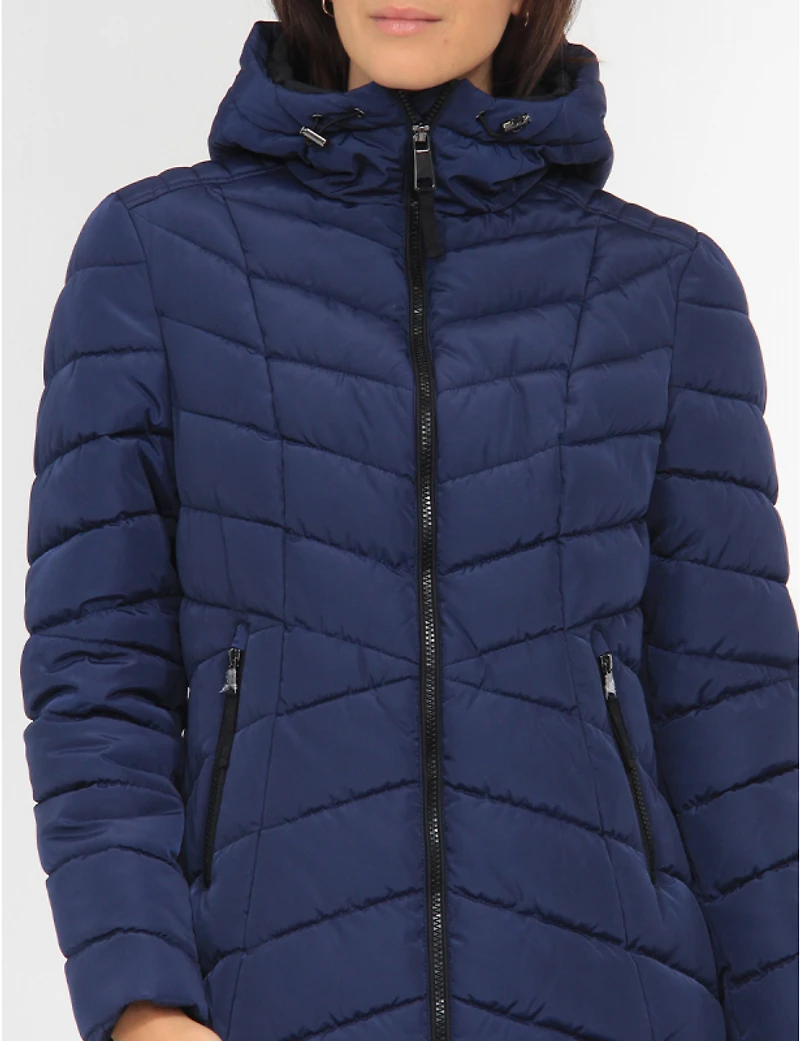 Chic Veste Végan Matelassée En Eco-Duvet Polyloft® avec Capuche par Snoboll