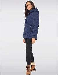 Chic Veste Végan Matelassée En Eco-Duvet Polyloft® avec Capuche par Snoboll