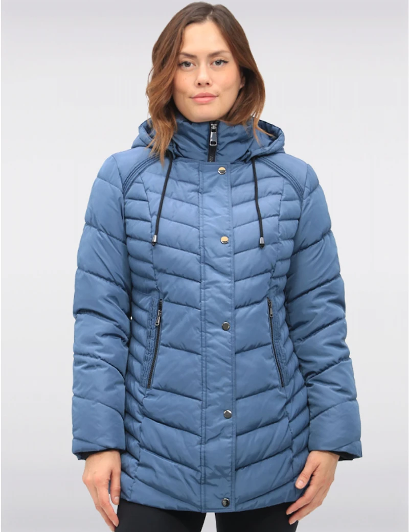 Manteaux | La maison du manteau au Québec Doudoune Classique en Polyloft® Végane avec Capuche Amovible par Snoboll