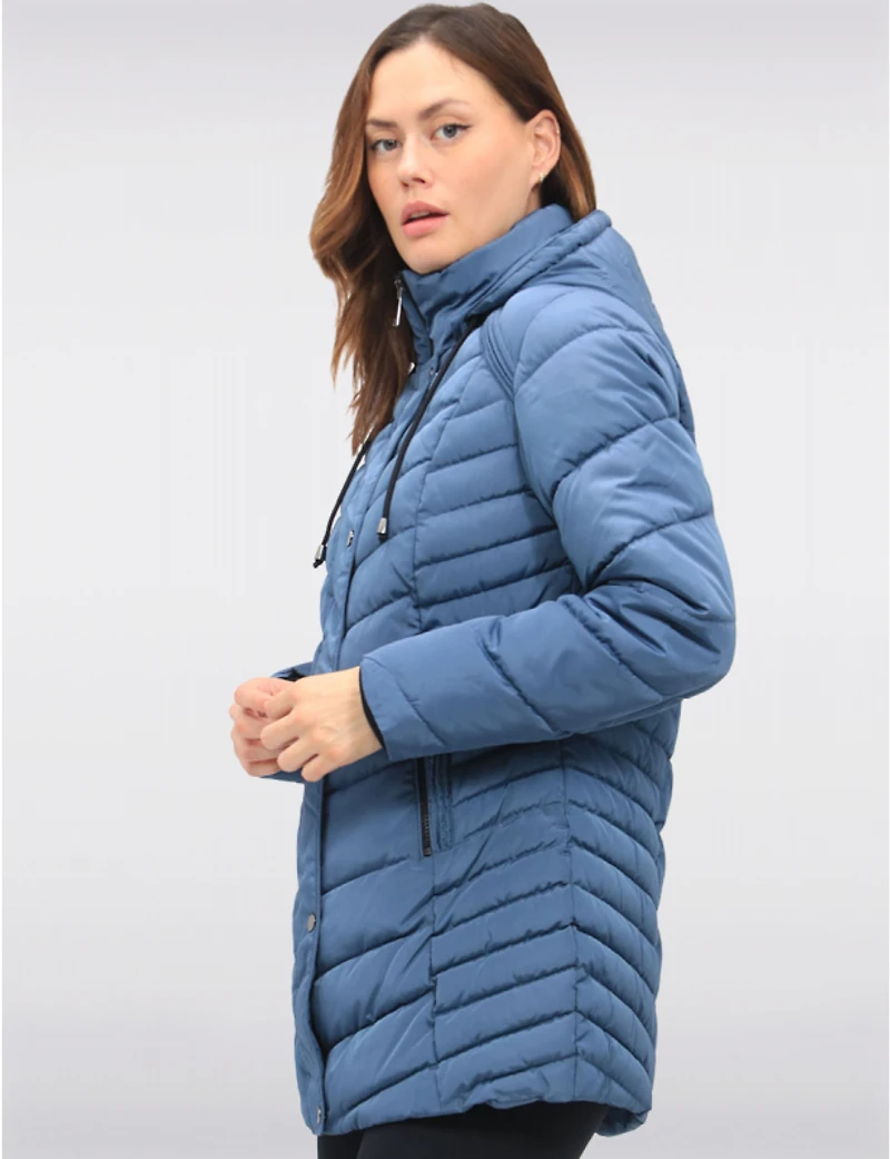 Manteaux | La maison du manteau au Québec Doudoune Classique en Polyloft® Végane avec Capuche Amovible par Snoboll