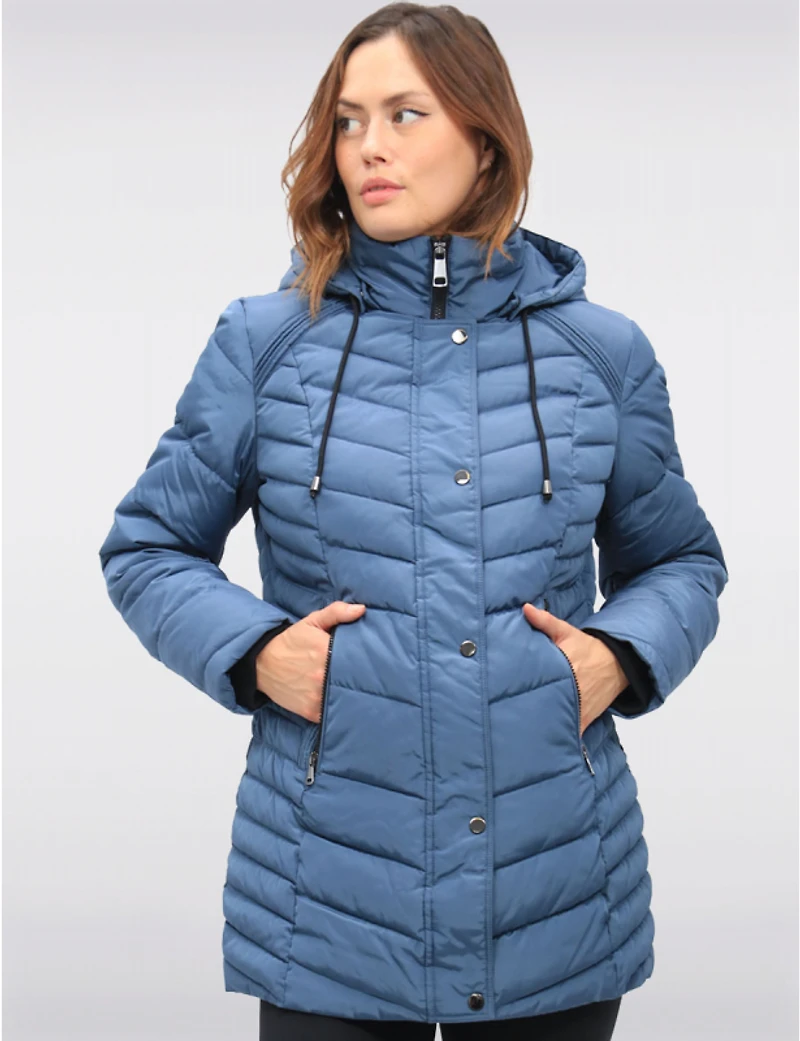Manteaux | La maison du manteau au Québec Doudoune Classique en Polyloft® Végane avec Capuche Amovible par Snoboll