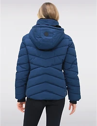 Doudoune Polyloft® Vegan Courte Et Capuche Amovible Doublée Douce Par Snoboll