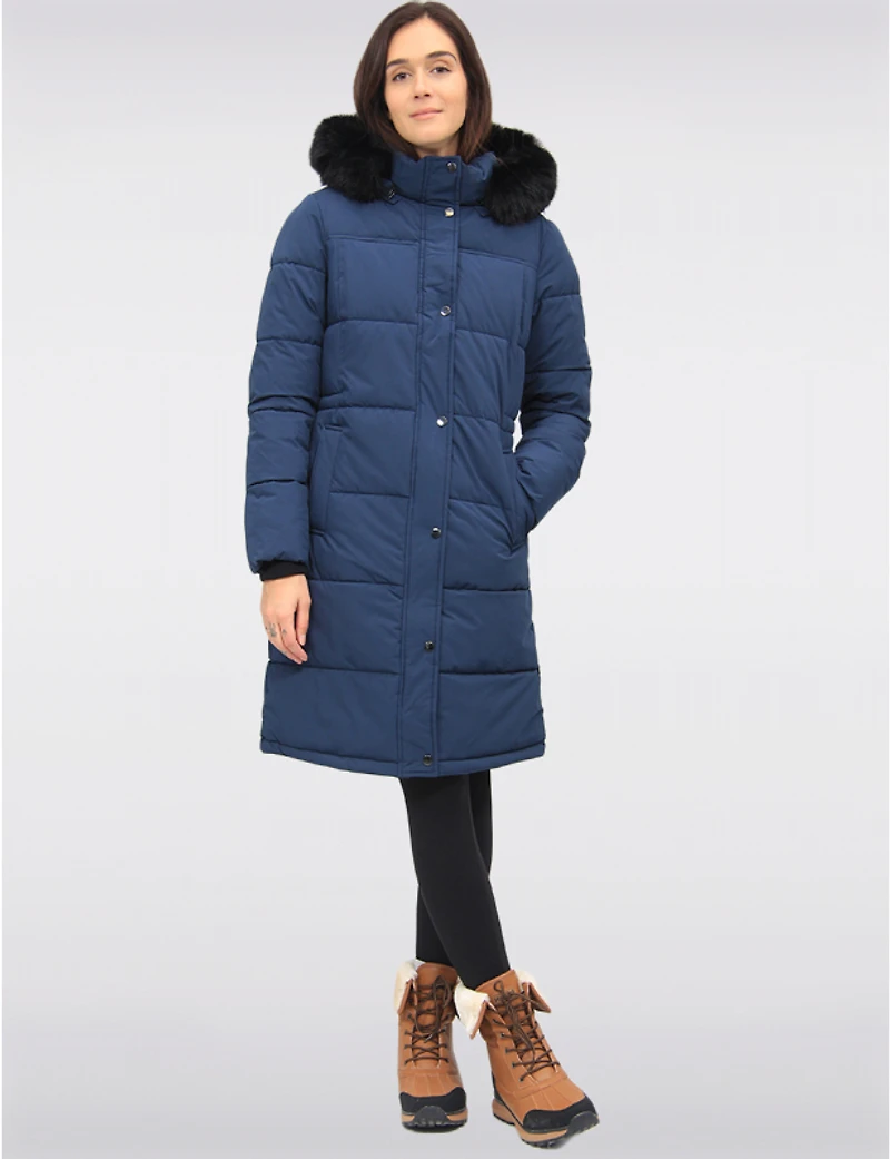 Doudoune Polyloft® Coupe Ajustée Parka Vegan Avec Capuche Amovible par Snoboll