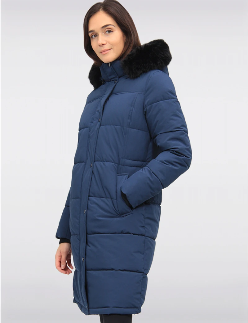 Doudoune Polyloft® Coupe Ajustée Parka Vegan Avec Capuche Amovible par Snoboll