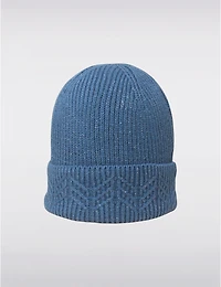 Manteaux Manteaux | La maison du manteau au Québec Tuque Tricotée Avec Bord Retroussé Surpiqûres Argentées & Motif Zigzag