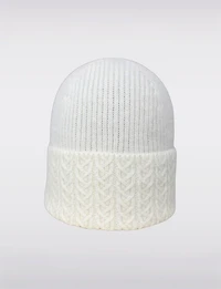 Manteaux Manteaux | La maison du manteau au Québec Tuque D'hiver Classique en Tricot Torsadé avec une Large Bordure Repliée