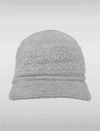 Manteaux Manteaux | La maison du manteau au Québec Béret à Visière avec Détails en Perles et Doublure en Peluche Douillette