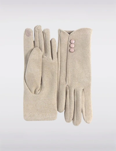 Manteaux | La maison du manteau au Québec Gants Élégants Effet Laine Extensible avec Boutons Décoratifs Poignets