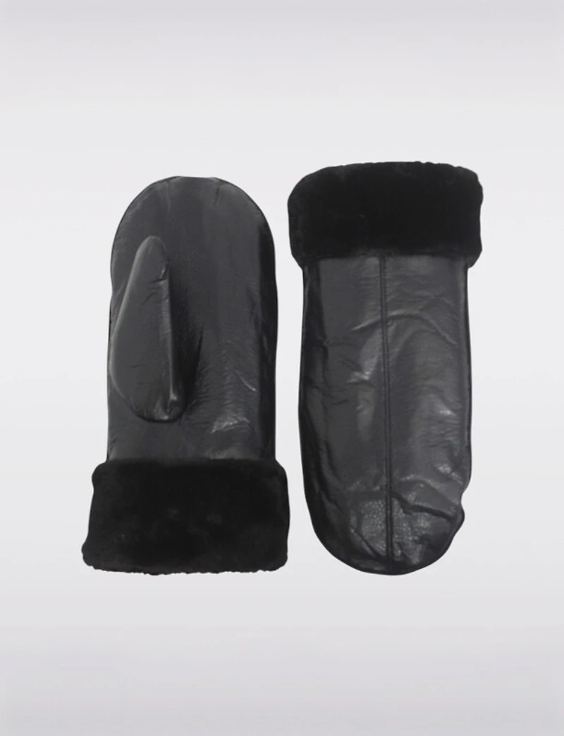 Manteaux Manteaux | La maison du manteau au Québec Mitaines Doublées à Revers en Fausse Fourrure Douce & Couture Centrale