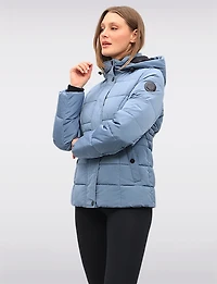 Doudoune Matte Courte Matelassée Avec Capuche Amovible Par North Explore