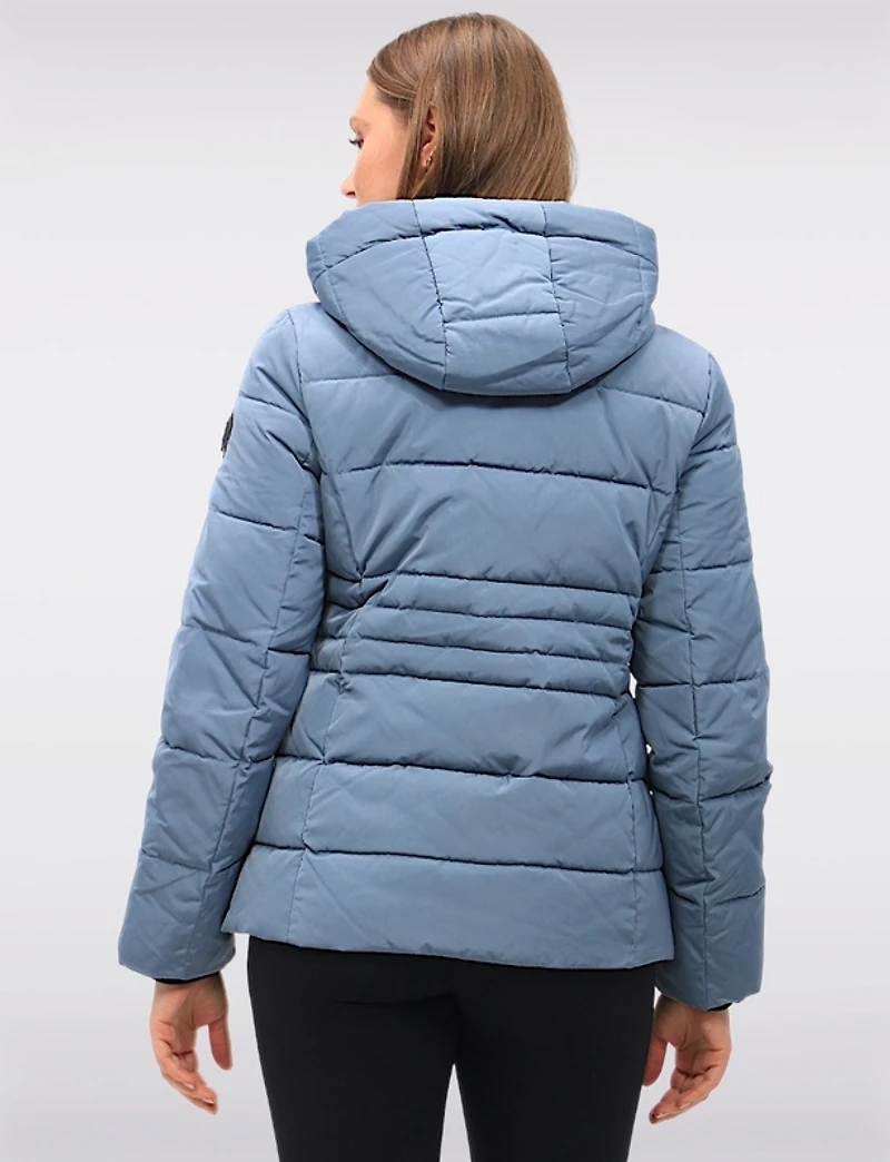 Doudoune Matte Courte Matelassée Avec Capuche Amovible Par North Explore