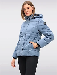 Doudoune Matte Courte Matelassée Avec Capuche Amovible Par North Explore