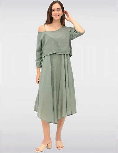 Manteaux Manteaux | La maison du manteau au Québec Robe Deux Pièces Polyvalente en Coton Doublée avec Ourlet Arrondi par Froccella