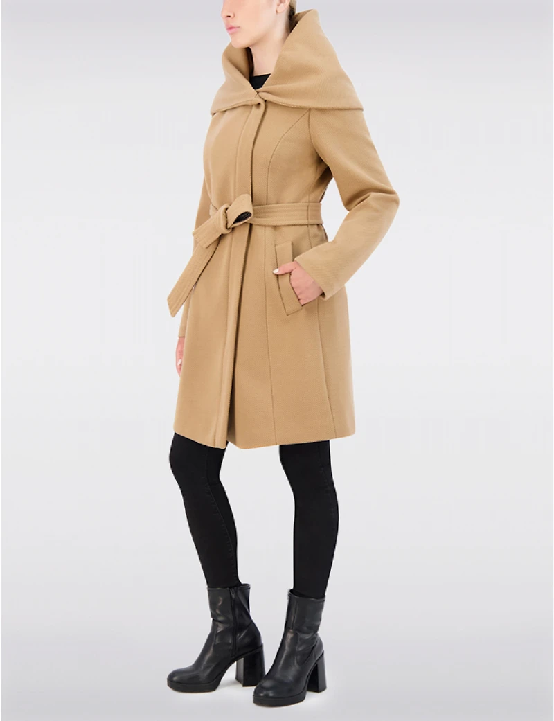 Trench végan à col oversize Cole Haan – Offres Black Friday