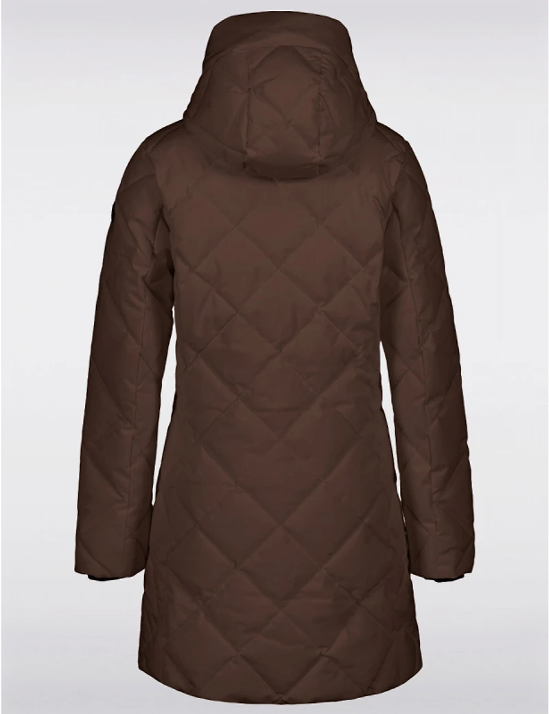 Manteaux | La maison du manteau au Québec Doudoune À Capuche Matelassée en Diamant Isolante Recyclée Coupe-vent Par Luhta