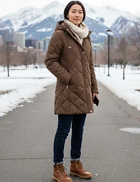 Veste matelassée à capuche Luhta – Offres Black Friday