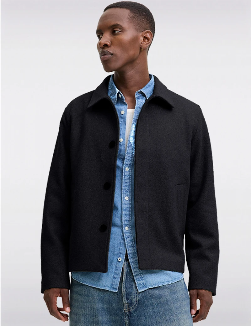 Veste Noire Homme en Twill par Jack & Jones