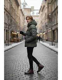 Veste Matelassée avec Ourlet Réglable et Doublure Fausse Fourrure par Point Zero