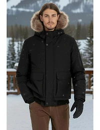 Veste Bomber Végane à Capuche Résistant Aux Intempérie par Point Zero