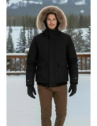 Veste Bomber Végane à Capuche Résistant Aux Intempérie par Point Zero