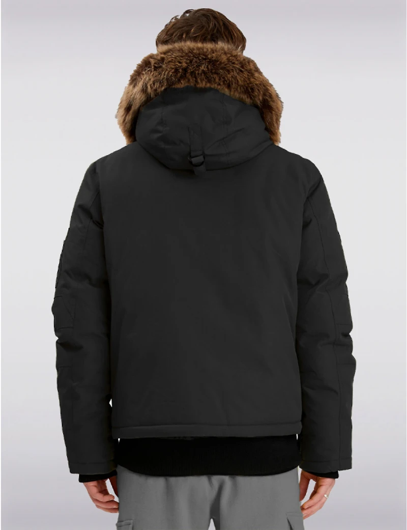 Veste Bomber Végane à Capuche Résistant Aux Intempérie par Point Zero