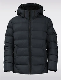 Manteaux | La maison du manteau au Québec Veste Matelassée en Éco-duvet avec Capuche Rembourrée & Bretelles par Point Zero