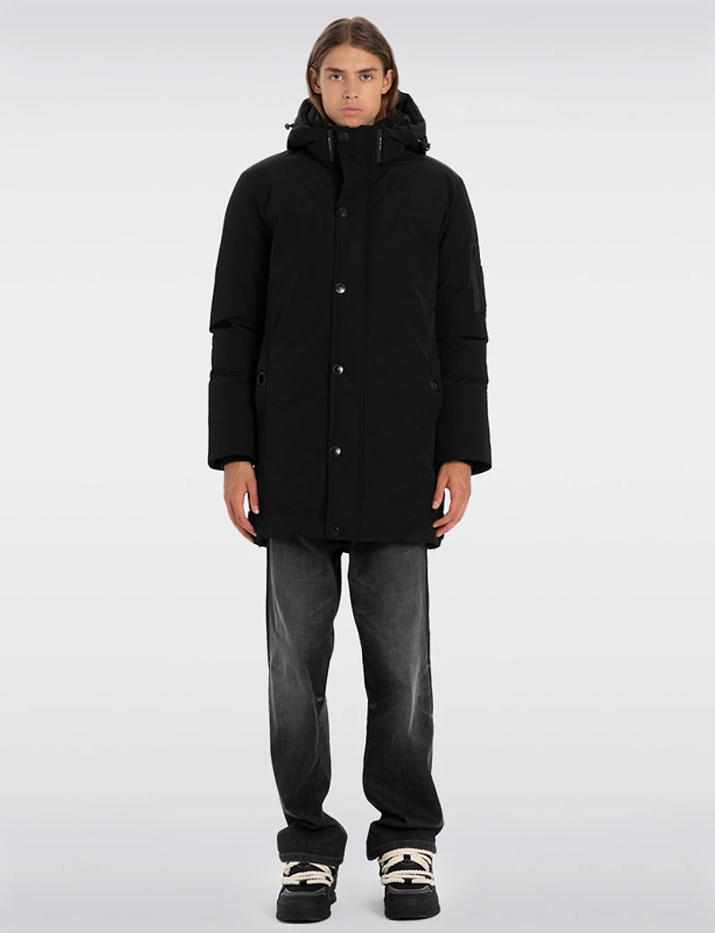 Manteau Parka Éco-Duvet Isolée avec Capuche & Fourrure Amovible par Point Zero