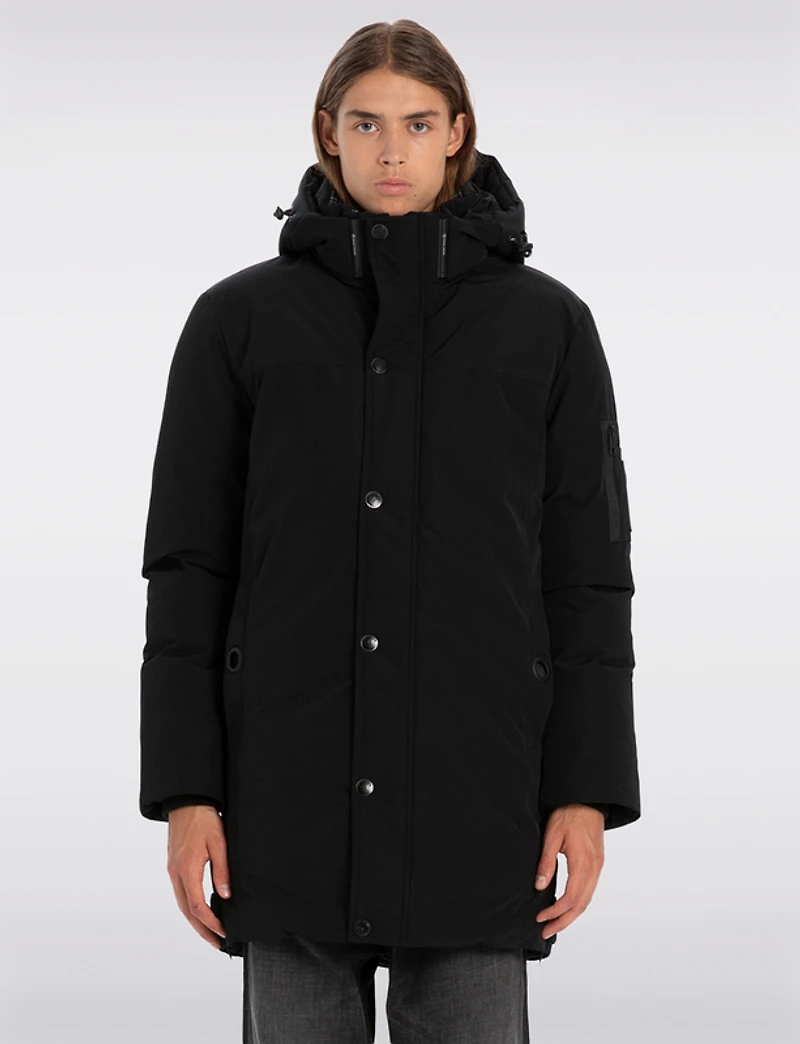 Manteau Parka Éco-Duvet Isolée avec Capuche & Fourrure Amovible par Point Zero