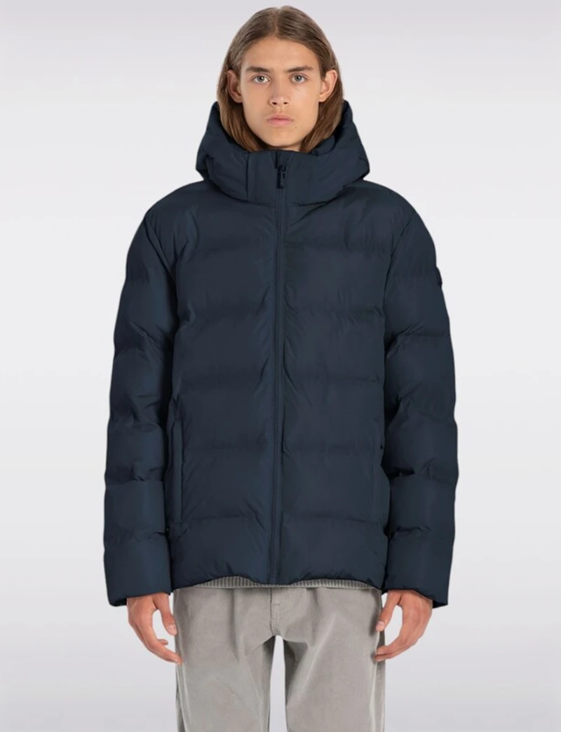 Manteau d’Hiver Léger pour Homme en Duvet Écologique avec Capuche par Point Zero