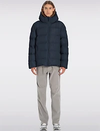 Manteau d’Hiver Léger pour Homme en Duvet Écologique avec Capuche par Point Zero