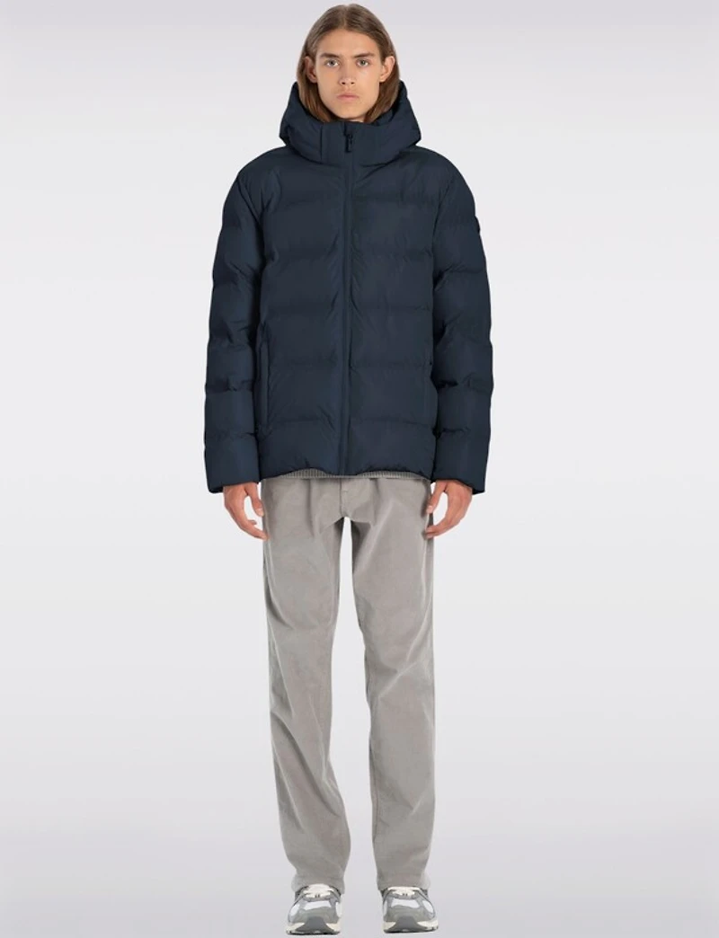 Manteau d’Hiver Léger pour Homme en Duvet Écologique avec Capuche par Point Zero