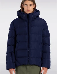 Manteaux | La maison du manteau au Québec Veste Matelassée Végane Large Doublée à Capuche avec Poche Tech par Point Zero