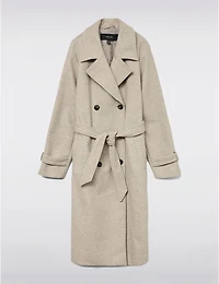 Manteaux | La maison du manteau au Québec Trench Long à Double Boutonnage Ceinture Amovible et Fente Dos par Vero Moda