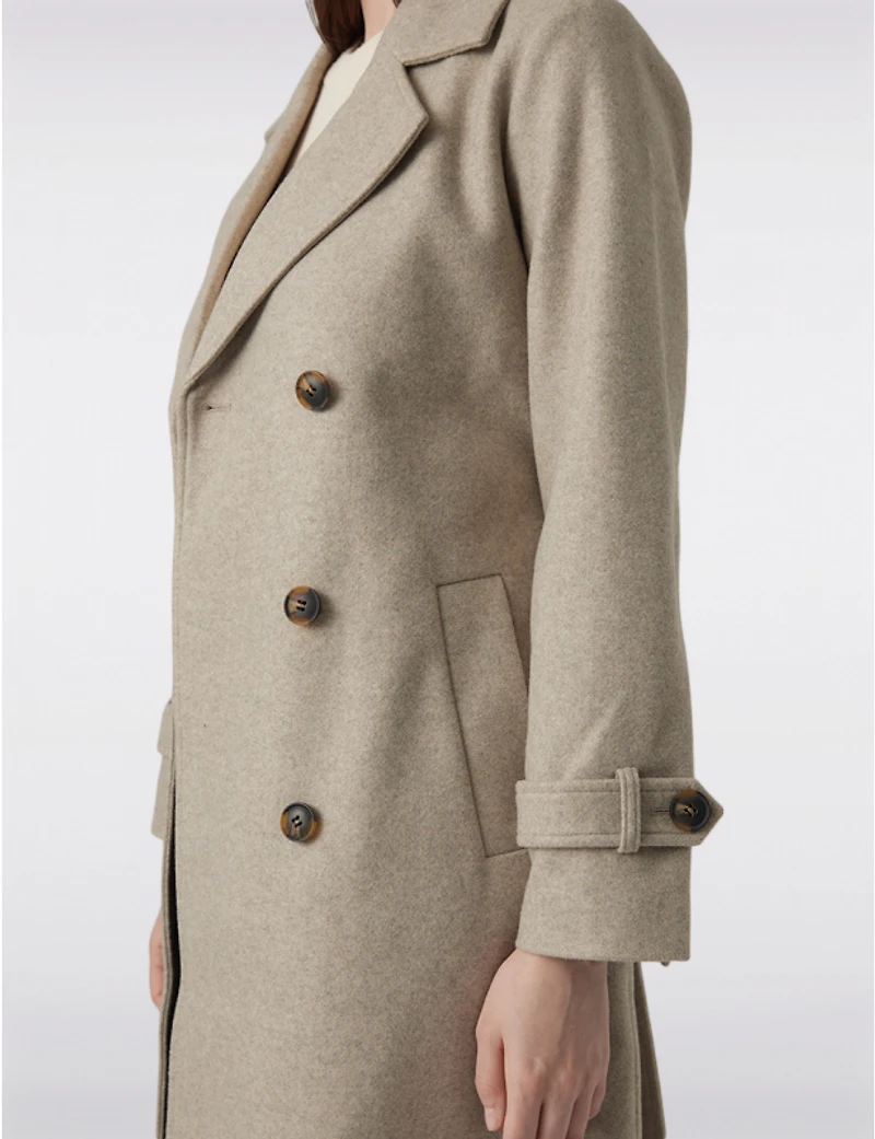 Manteaux | La maison du manteau au Québec Trench Long à Double Boutonnage Ceinture Amovible et Fente Dos par Vero Moda