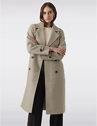 Manteaux | La maison du manteau au Québec Trench Long à Double Boutonnage Ceinture Amovible et Fente Dos par Vero Moda