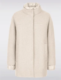 Manteaux | La maison du Manteau au Québec Chic en Bouclé Avec Doublure Et Bordures Matelassées Par Geox Respira