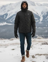 Veste Matelassée Homme Légère & Vegan avec Cordon de Serrage par Oxygen