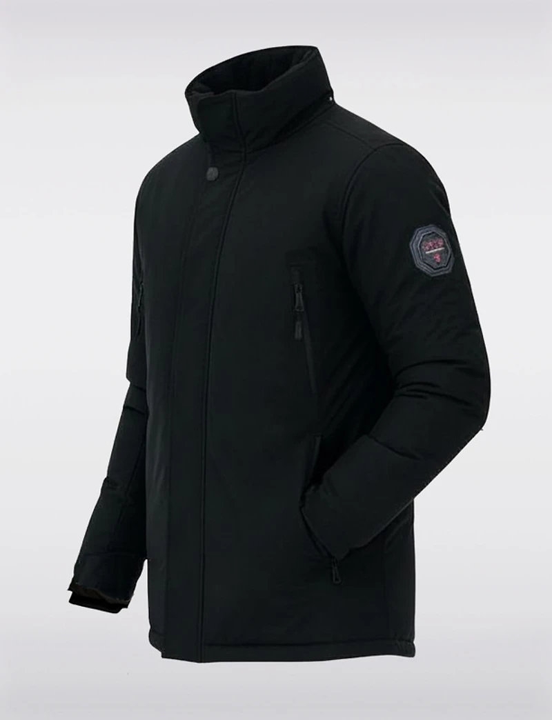 Parka en Éco-duvet Vegan avec Capuche Amovible et Doublure Matelassée par Oxygen