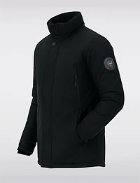 Parka en Éco-duvet Vegan avec Capuche Amovible et Doublure Matelassée par Oxygen