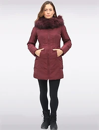 Manteaux | La maison du Manteau au Québec Bouffant à Capuche Polyloft avec Fourrure Véritable Détachable par Sokos