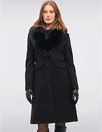 Manteau Mia Laine Mélangée par Saki