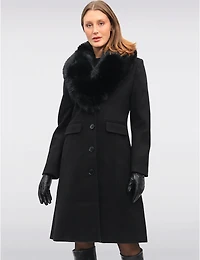 Manteau Mia Laine Mélangée par Saki