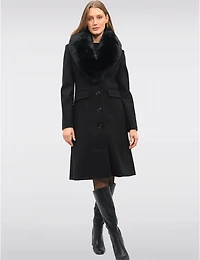 Manteau Mia Laine Mélangée par Saki
