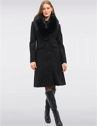 Manteau Mia Laine Mélangée par Saki
