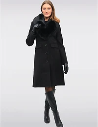 Manteau Mia Laine Mélangée par Saki
