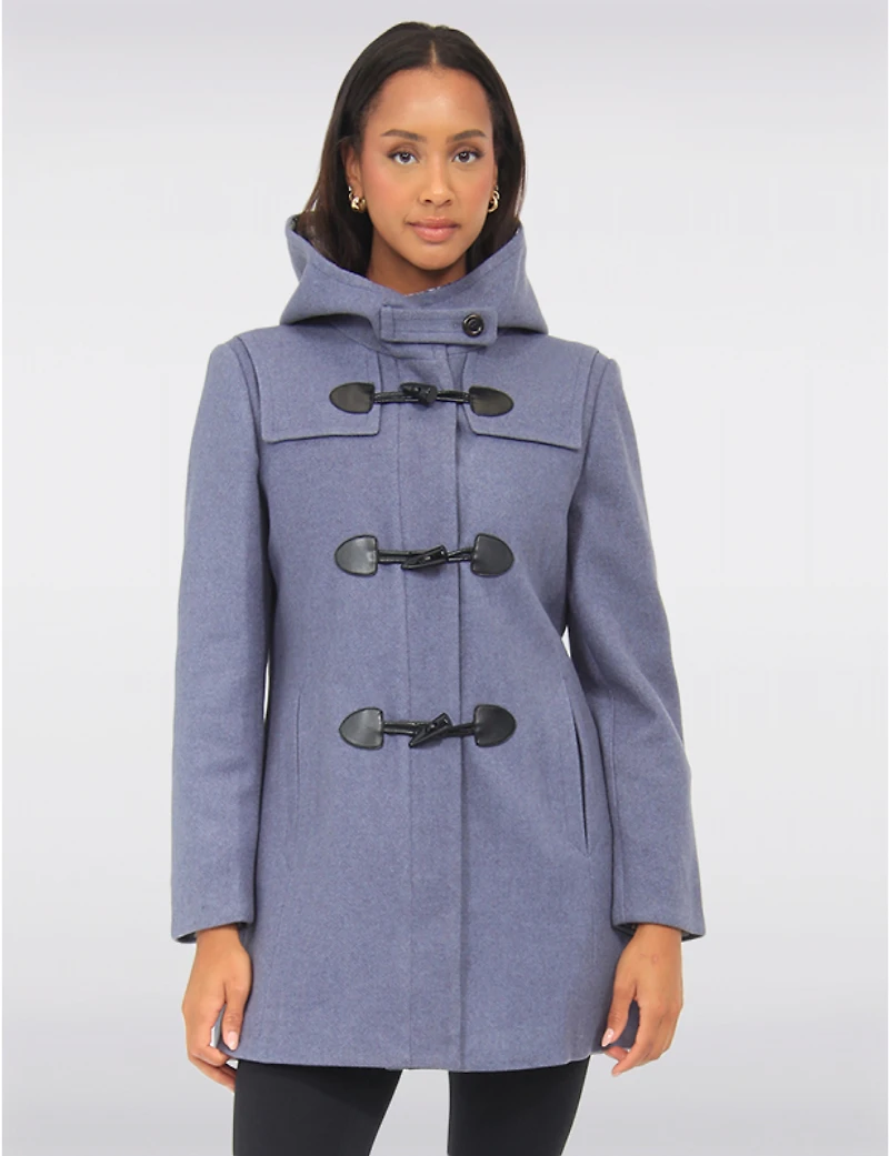 Duffle Coat Capuche Laine Noelle par Saki