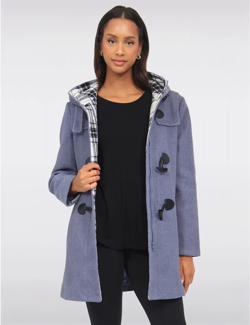 Duffle Coat Capuche Laine Noelle par Saki